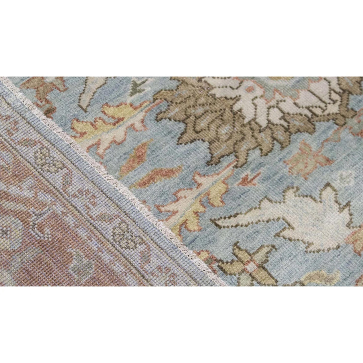 ANTIQUE SULTANABAD MAH25 LIGHT BLUE / RUST