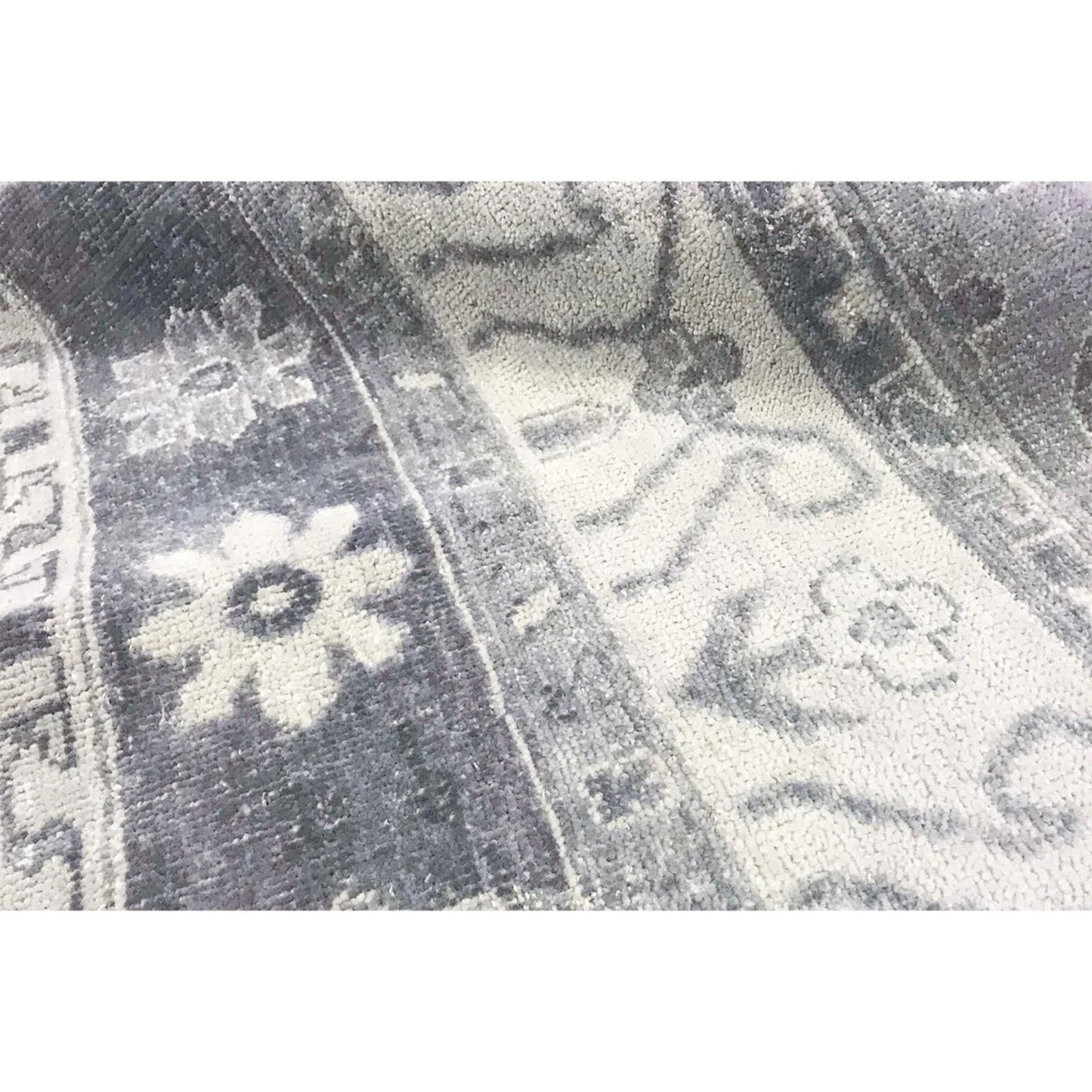 ANTIQUE SULTANABAD S-34- SILVER / GREY
