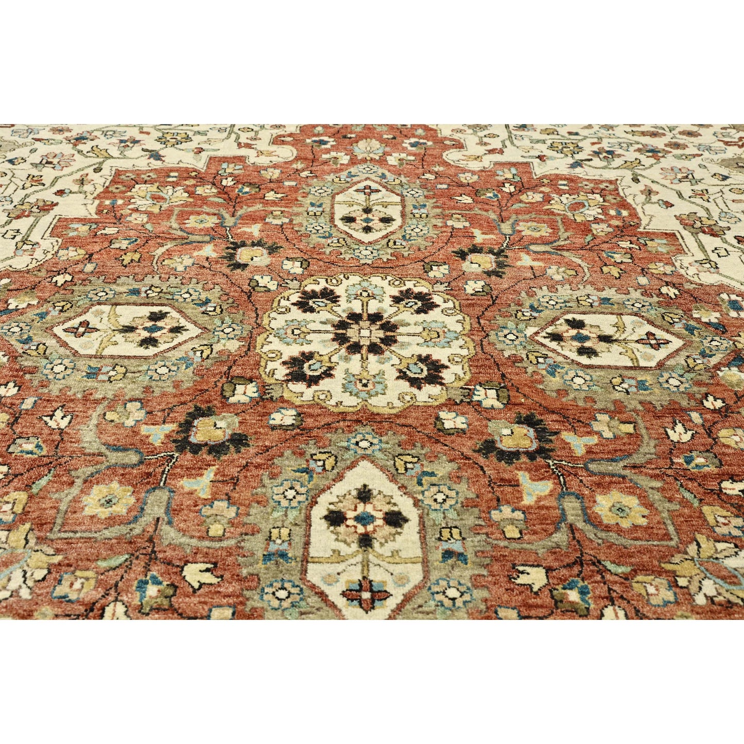 BAKSHAHESH B1235 IVORY / RUST