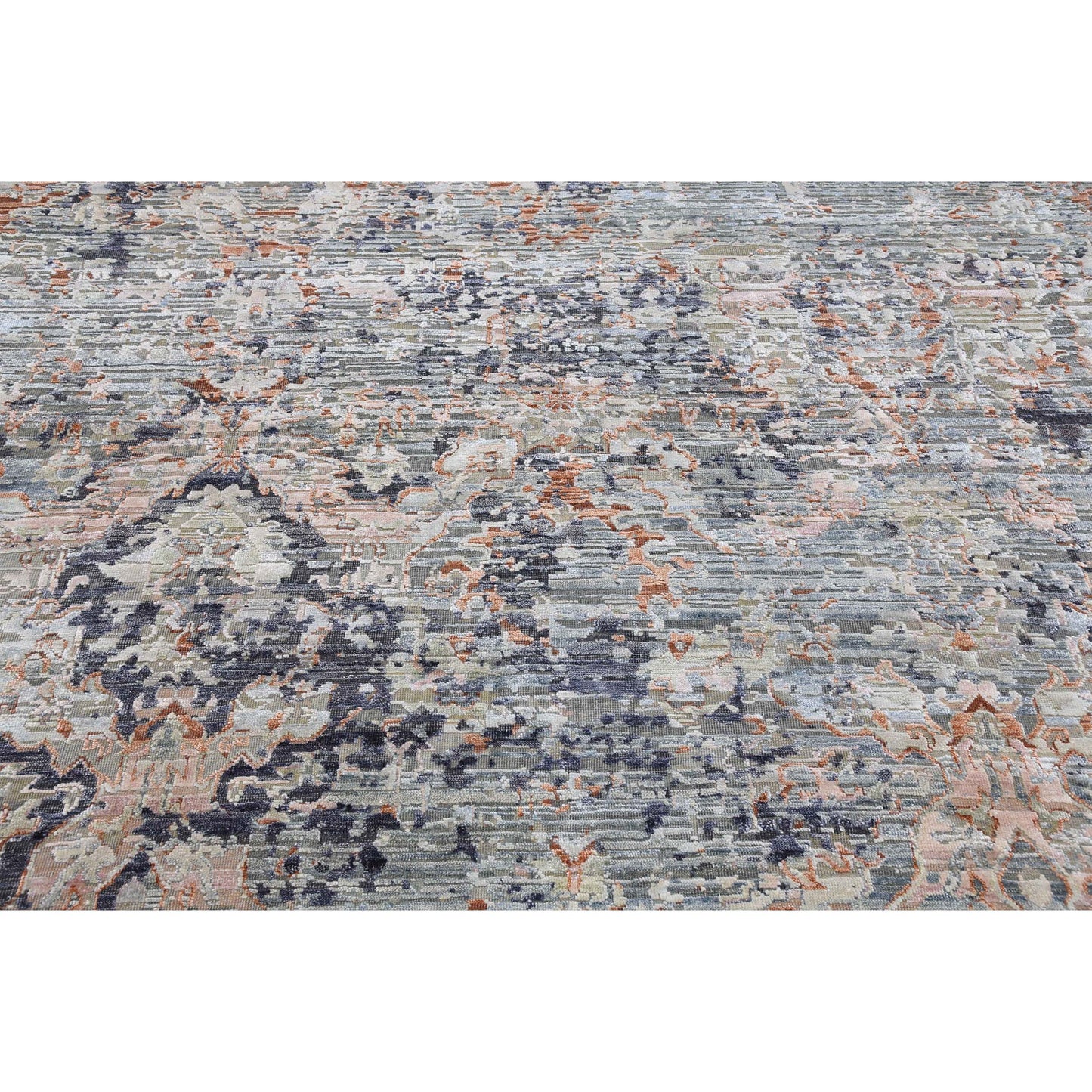 CANTERBURY SILK JPH03 LIGHT BLUE / RUST