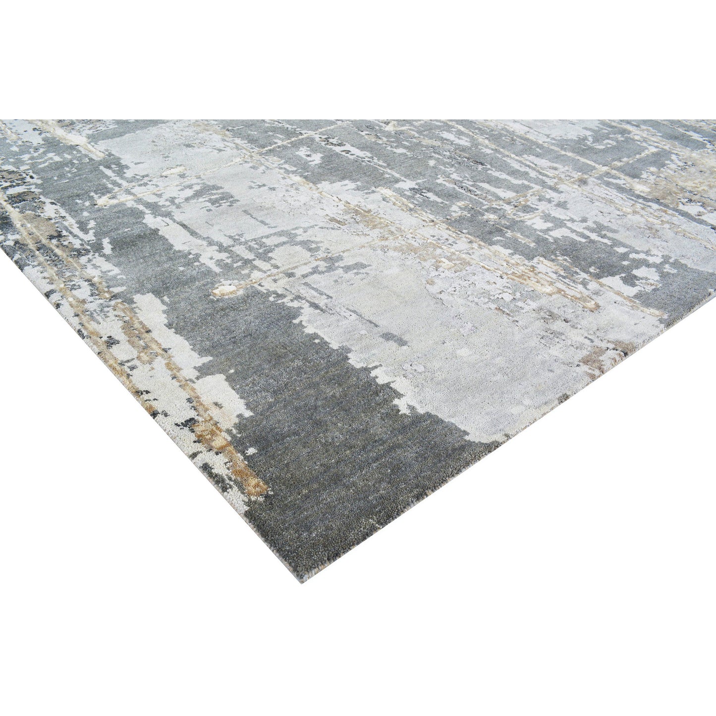 CANVAS ART W/ SILK C7095 DANE GREY / BLUE