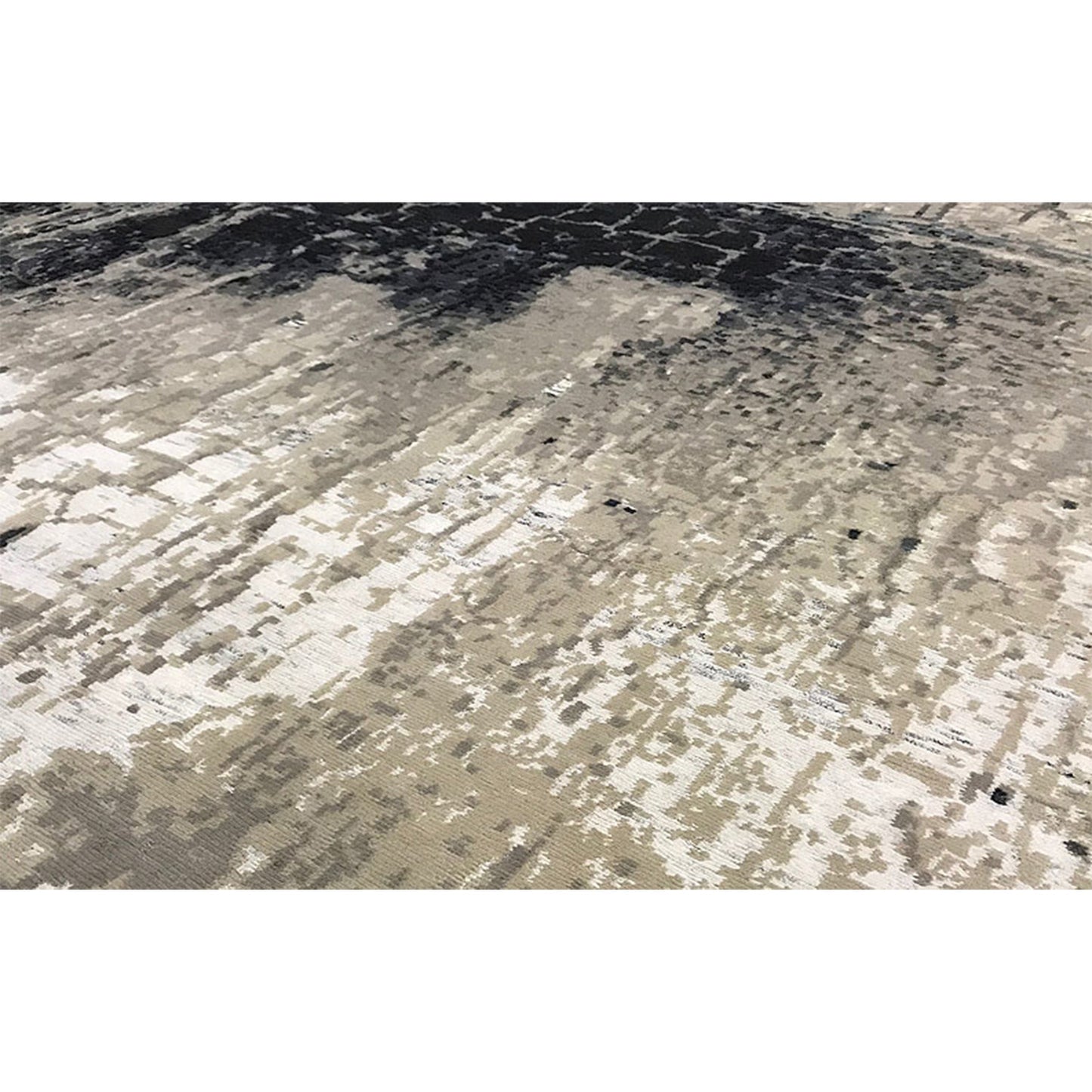 CANVAS ART W/ SILK CR805 BEIGE / BLACK