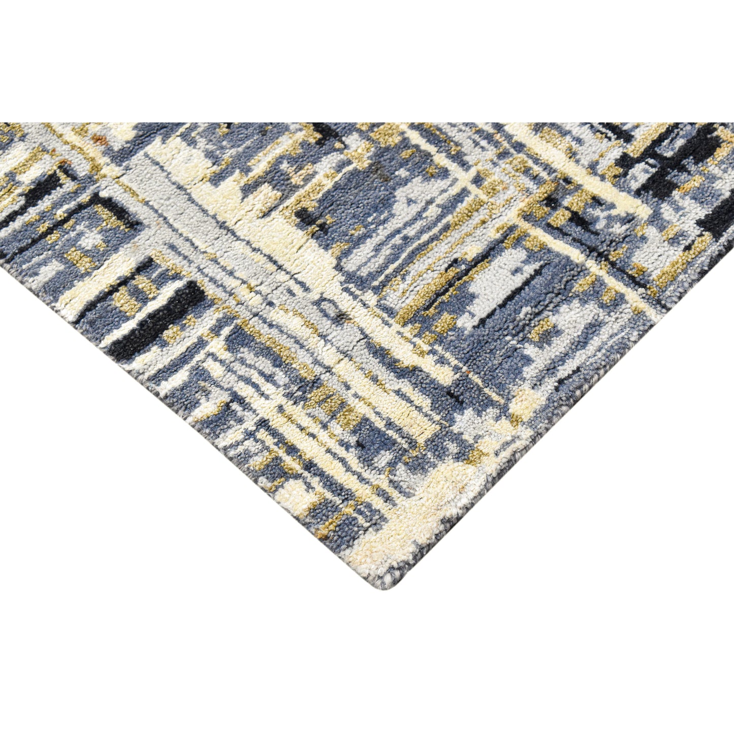CANVAS ART W/ SILK J1028 GOLD / CHARCOAL