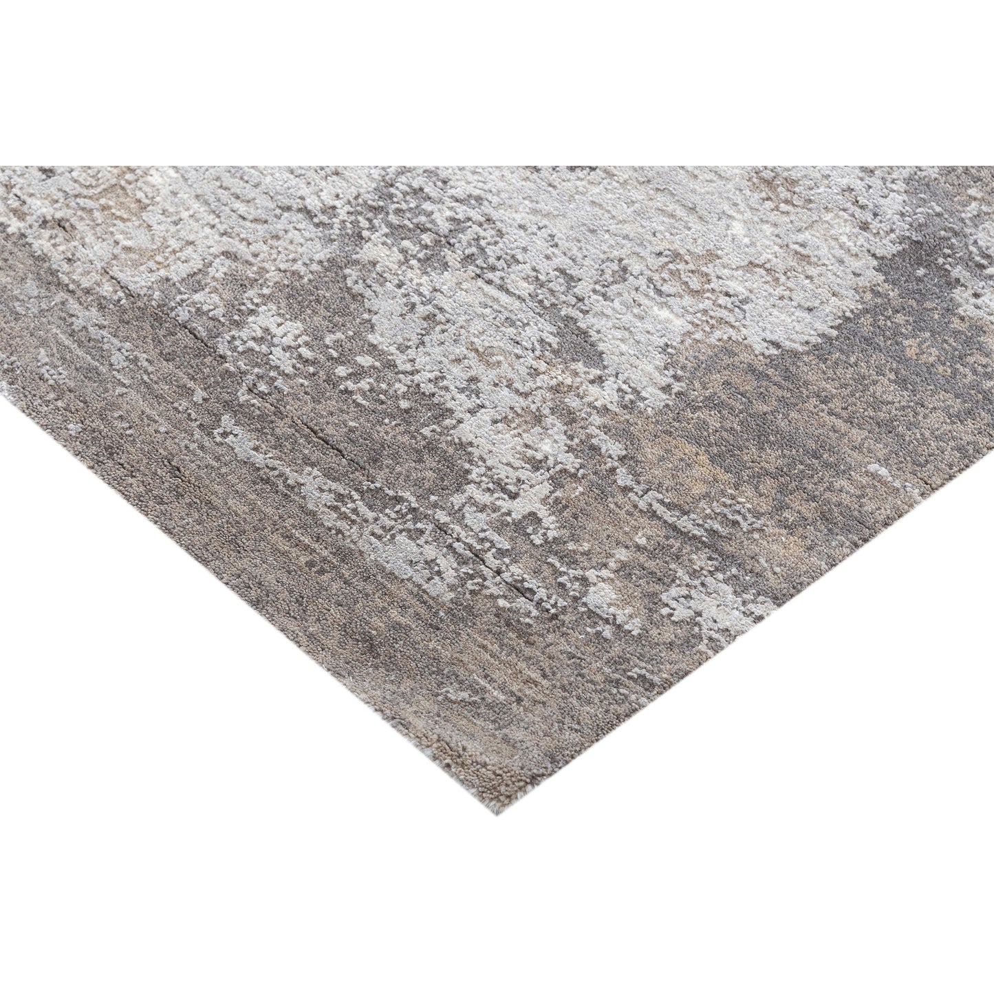 CANVAS ART W/ SILK J1053 BEIGE / GREY