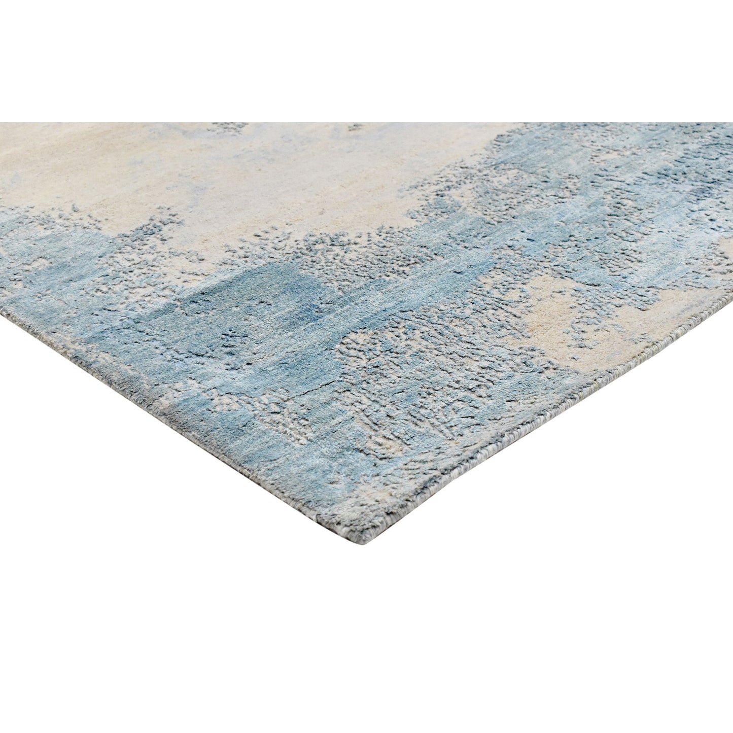 CANVAS ART W/ SILK J1064 BLUE / MULTI