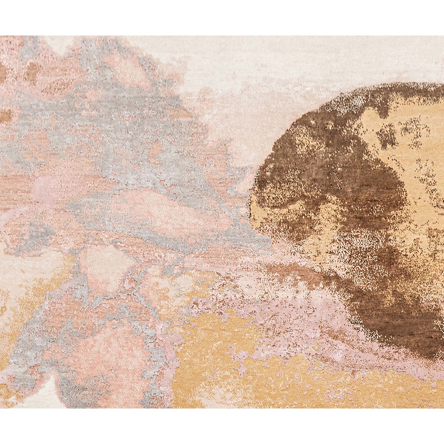 CANVAS ART W/ SILK J1097 PINK / GOLD