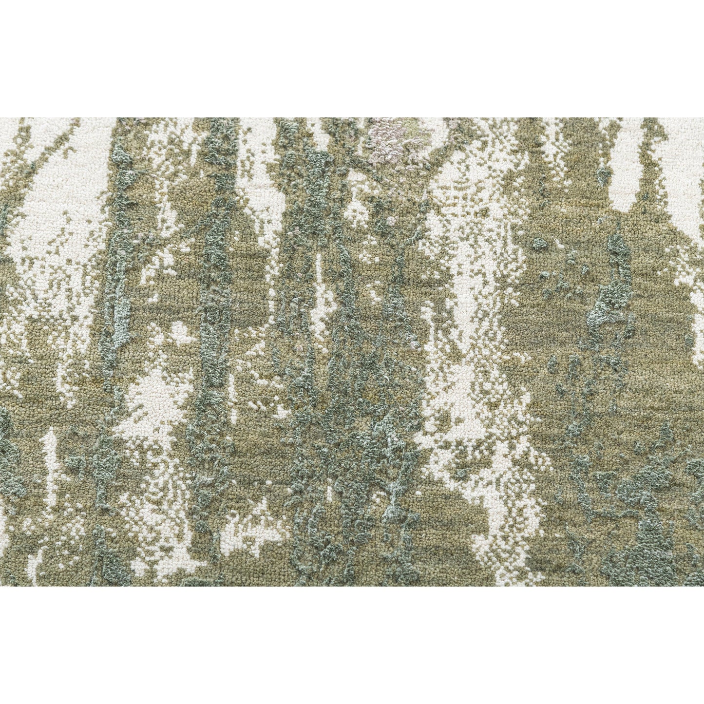 CANVAS ART W/ SILK J2058 IVORY / LIGHT GREEN