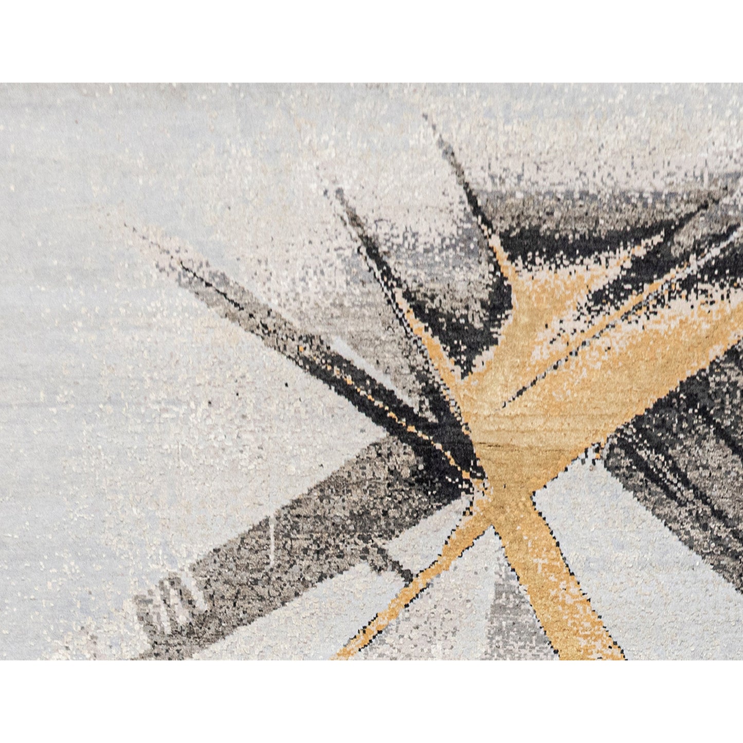 CANVAS ART W/ SILK JC700 SILVER / BLACK