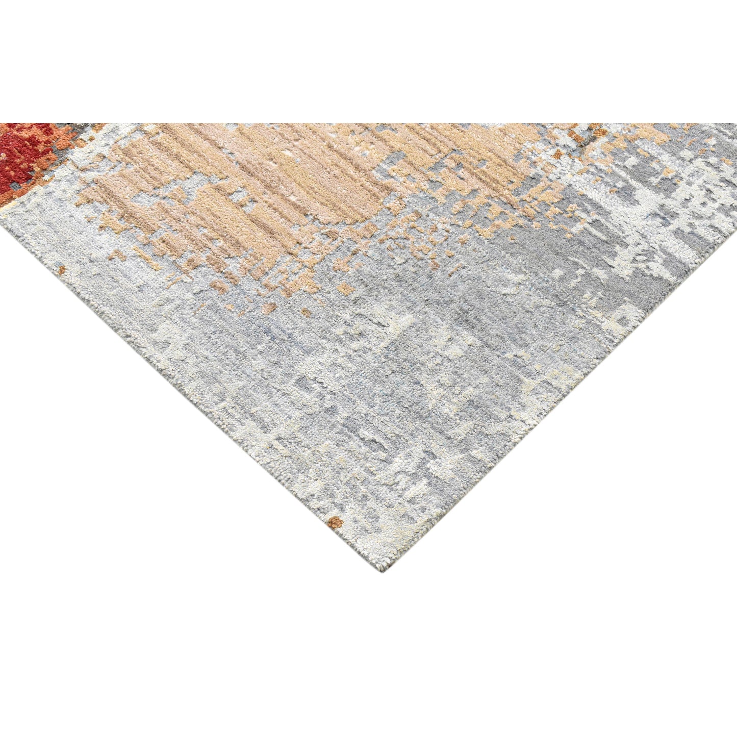 CANVAS ART W/ SILK JC709 IVORY / RED