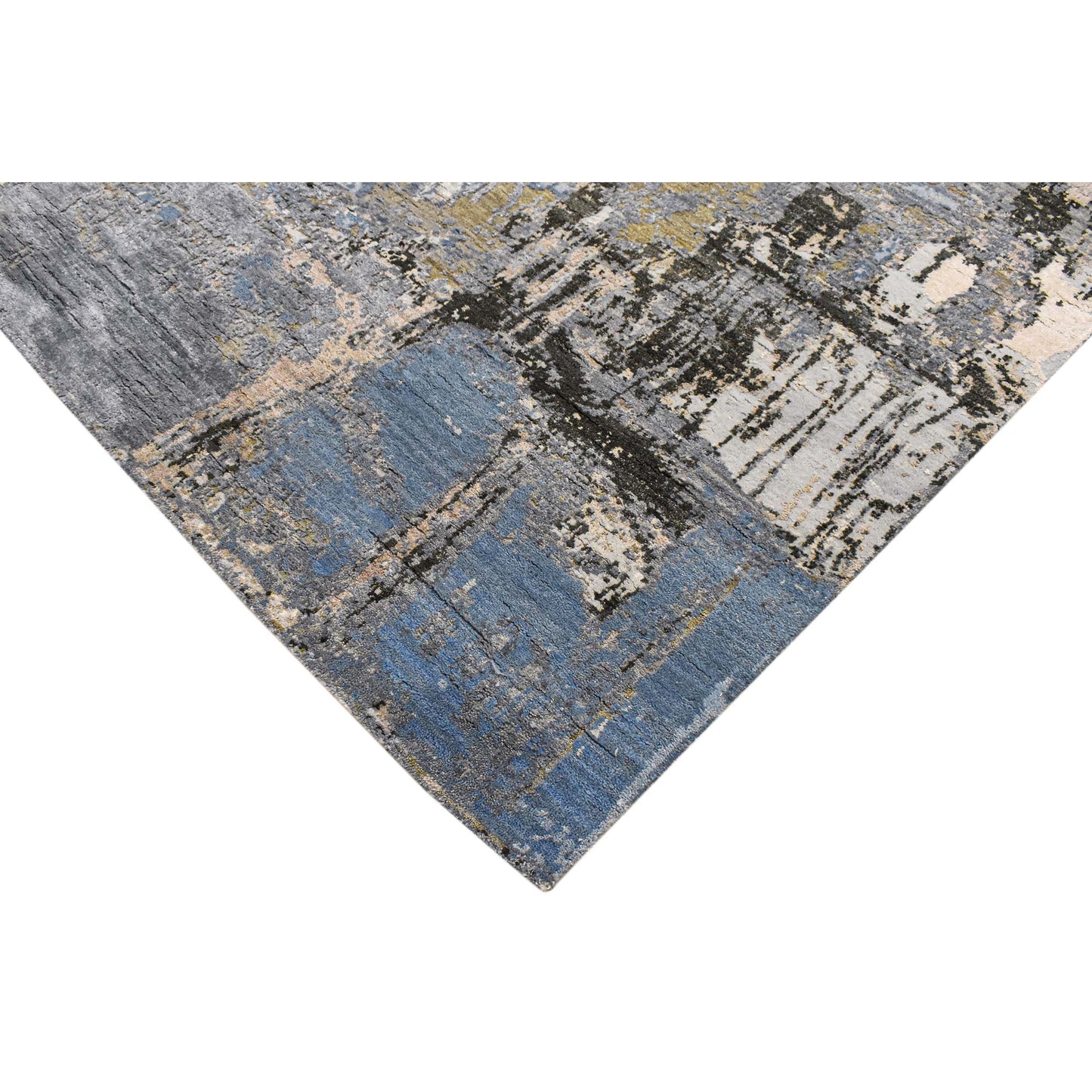 CANVAS ART W/ SILK JC716 GREY / BEIGE