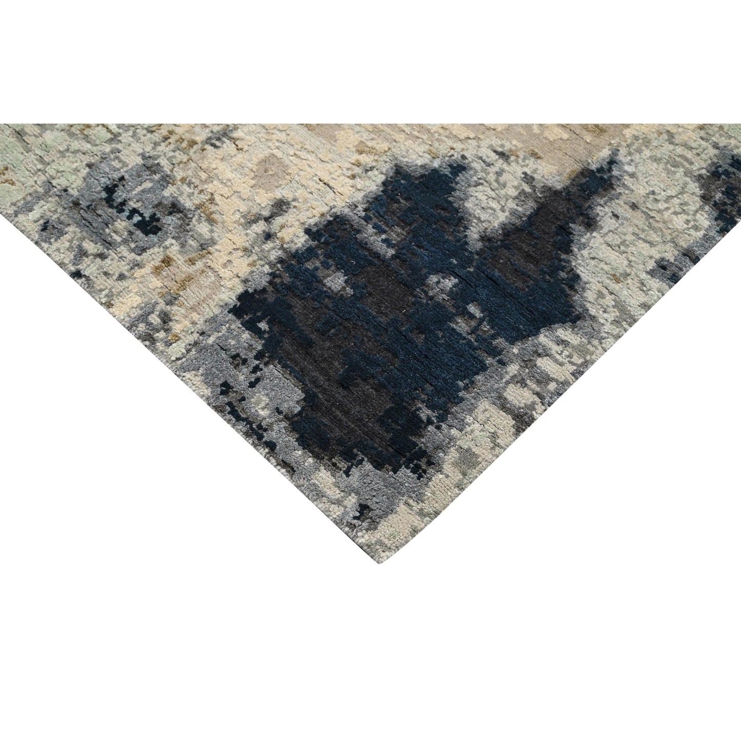 CANVAS ART W/ SILK JC727 SILVER / SAND