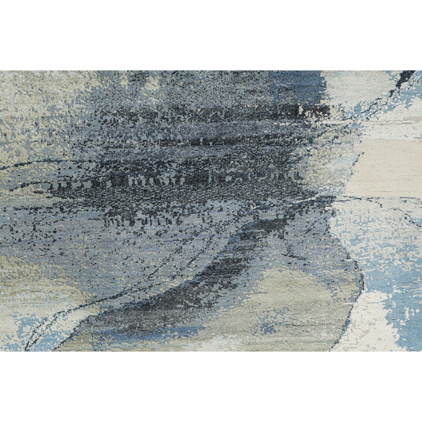 CANVAS ART W/ SILK JC746 IVORY / GREY