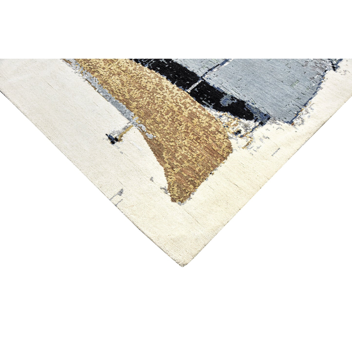 CANVAS ART W/ SILK JC748 IVORY / BLACK