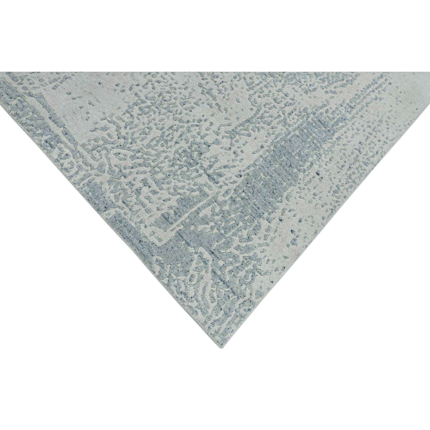 HANDLOOMED JACQUARD OPJ53 WHITE / TURQUOISE