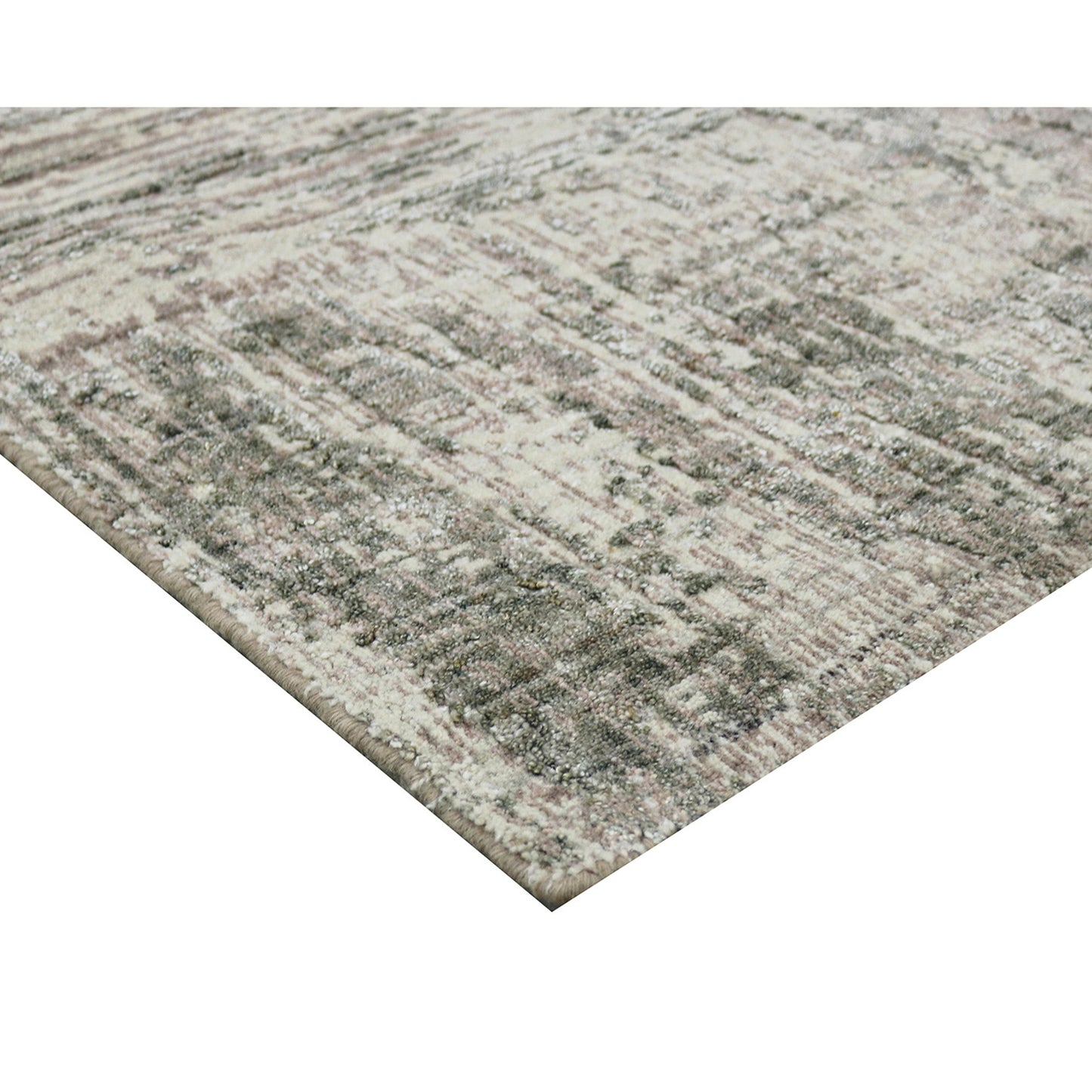 HANDLOOMED JACQUARD RK270 BROWN / GREEN