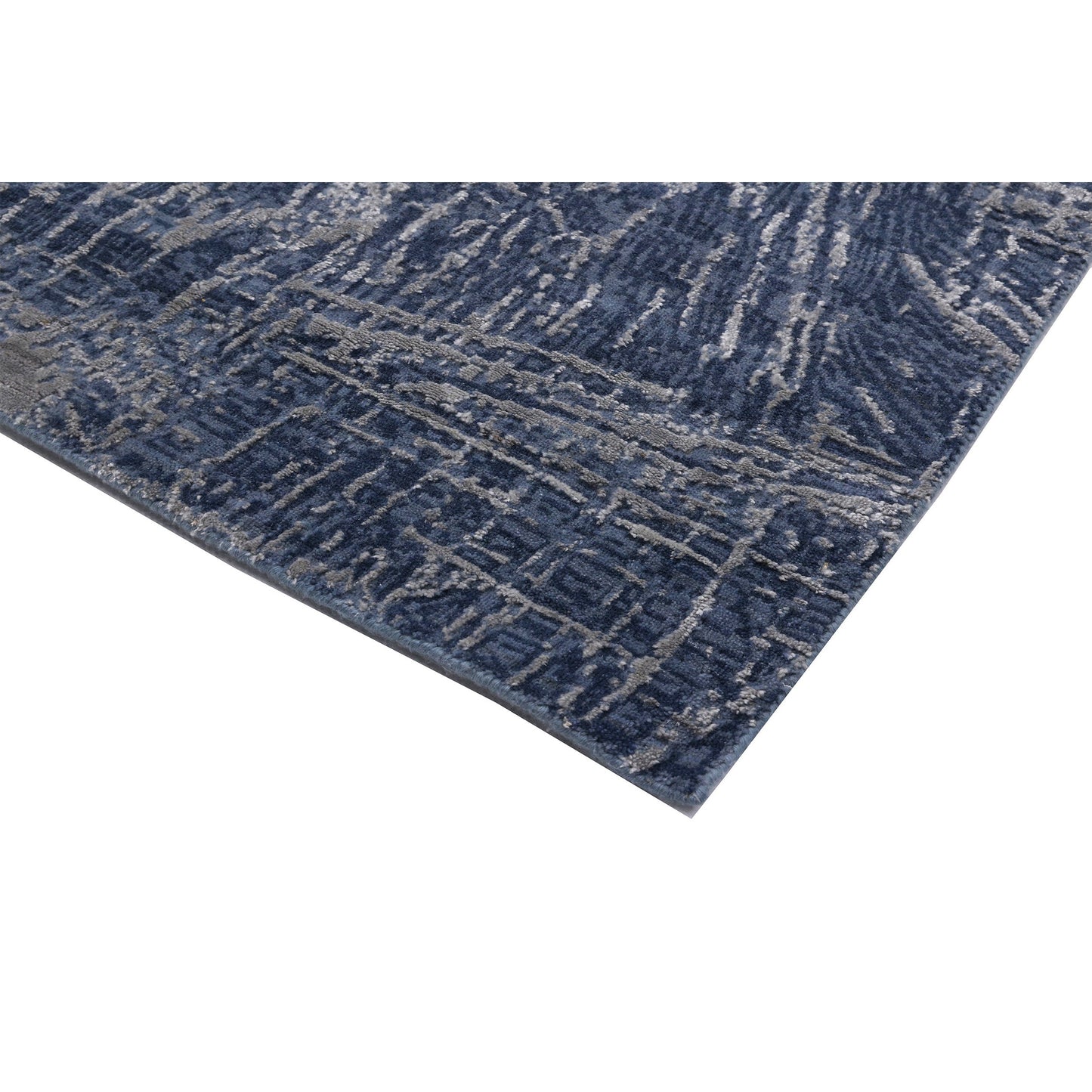HANDLOOMED JACQUARD RK357 NAVY / BLUE