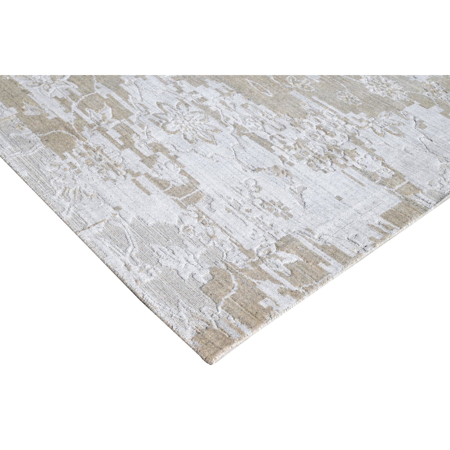 HANDLOOMED JACQUARD TCJ01 SILVER / BEIGE