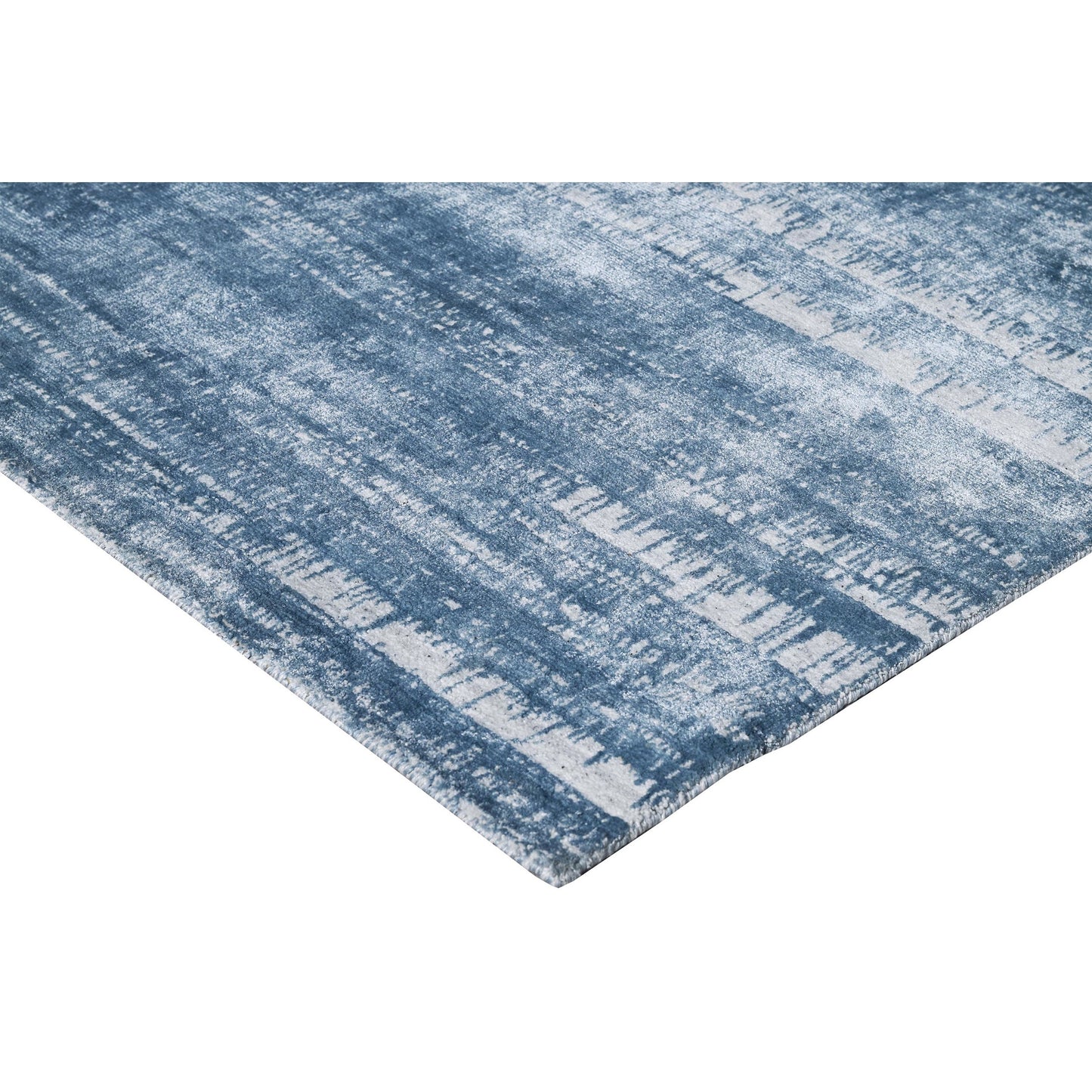 HANDLOOMED JACQUARD TJC03 SILVER / BLUE