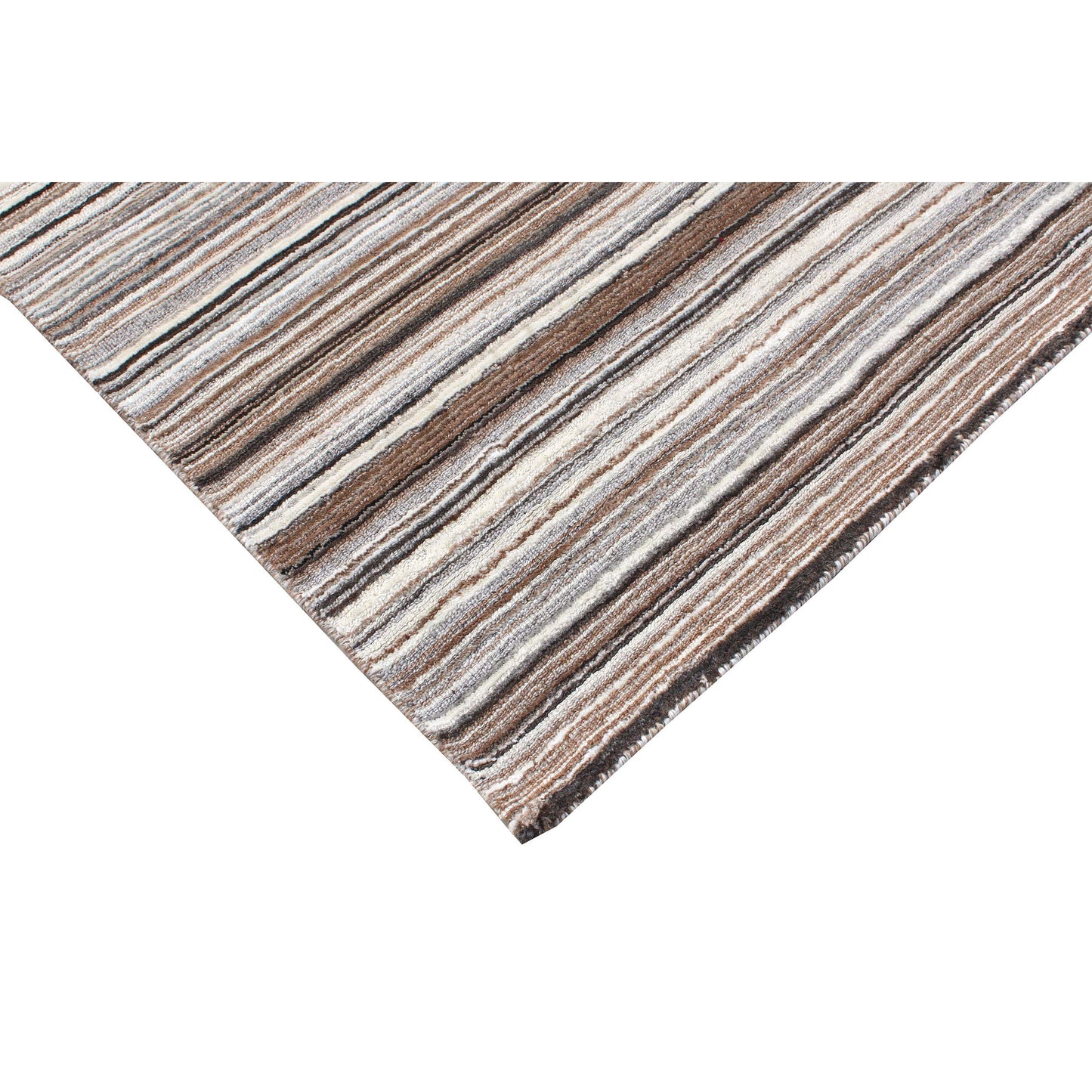 HANDLOOMED WOOL K2882 NATURAL / BROWN