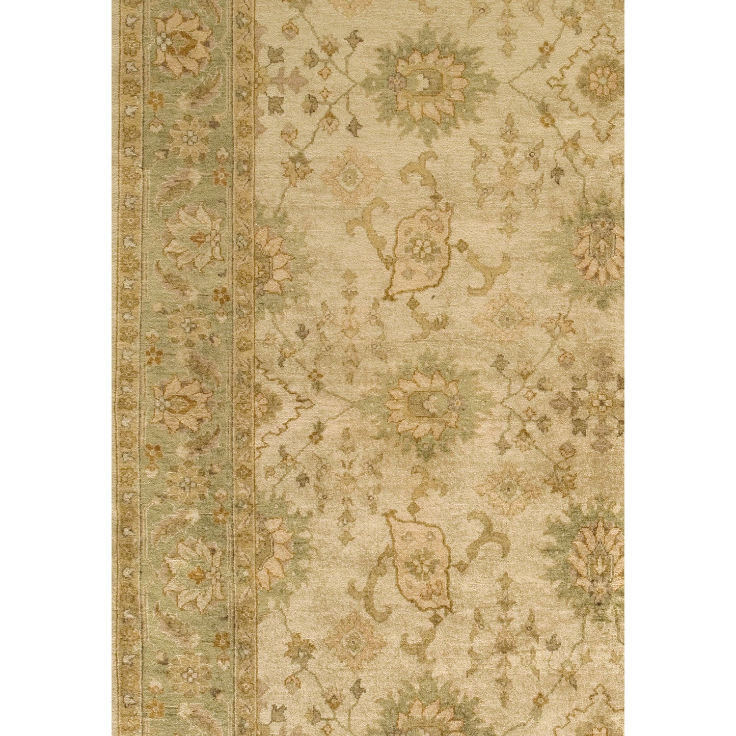 MANCHURIA SULTJ CREAM / LIGHT GREEN 11'9" X 20'5"
