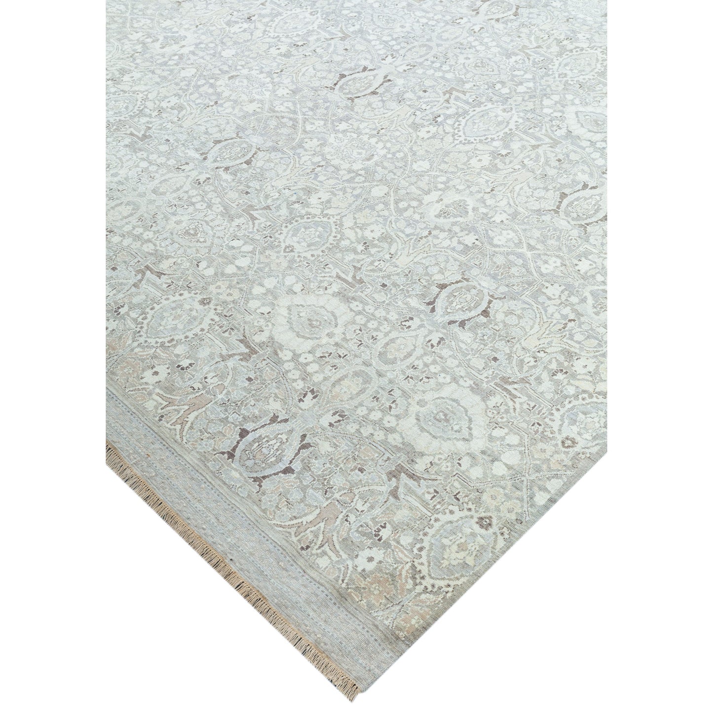 SONA ANTIQUE ALL WOOL SG-01 IVORY / SILVER