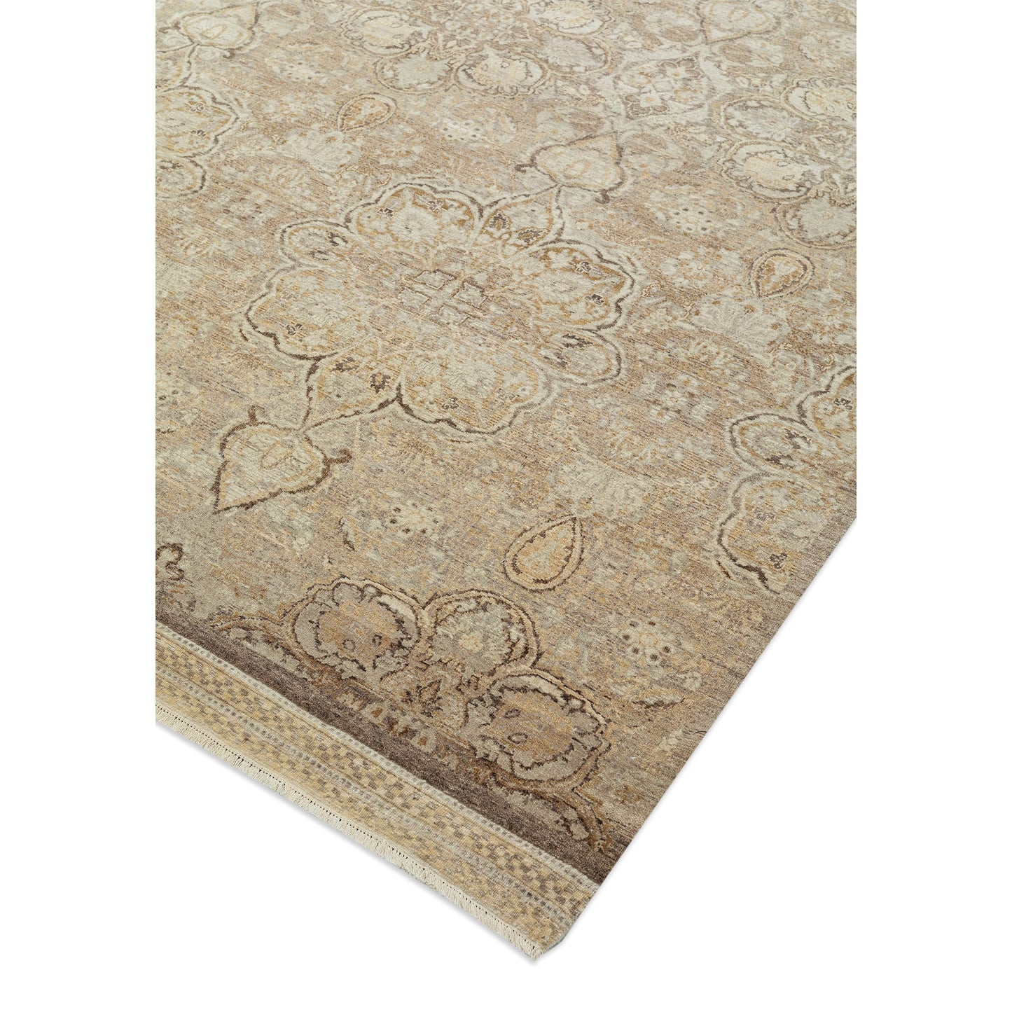 SONA ANTIQUE ALL WOOL SG-2A TAUPE / BROWN