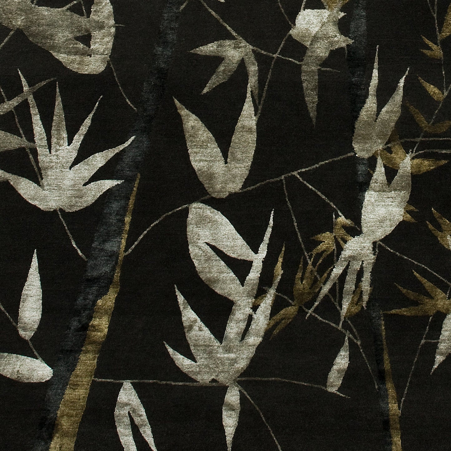 TIBETAN WOOL / SILK ADBRA BRANCHES CHOCOLATE