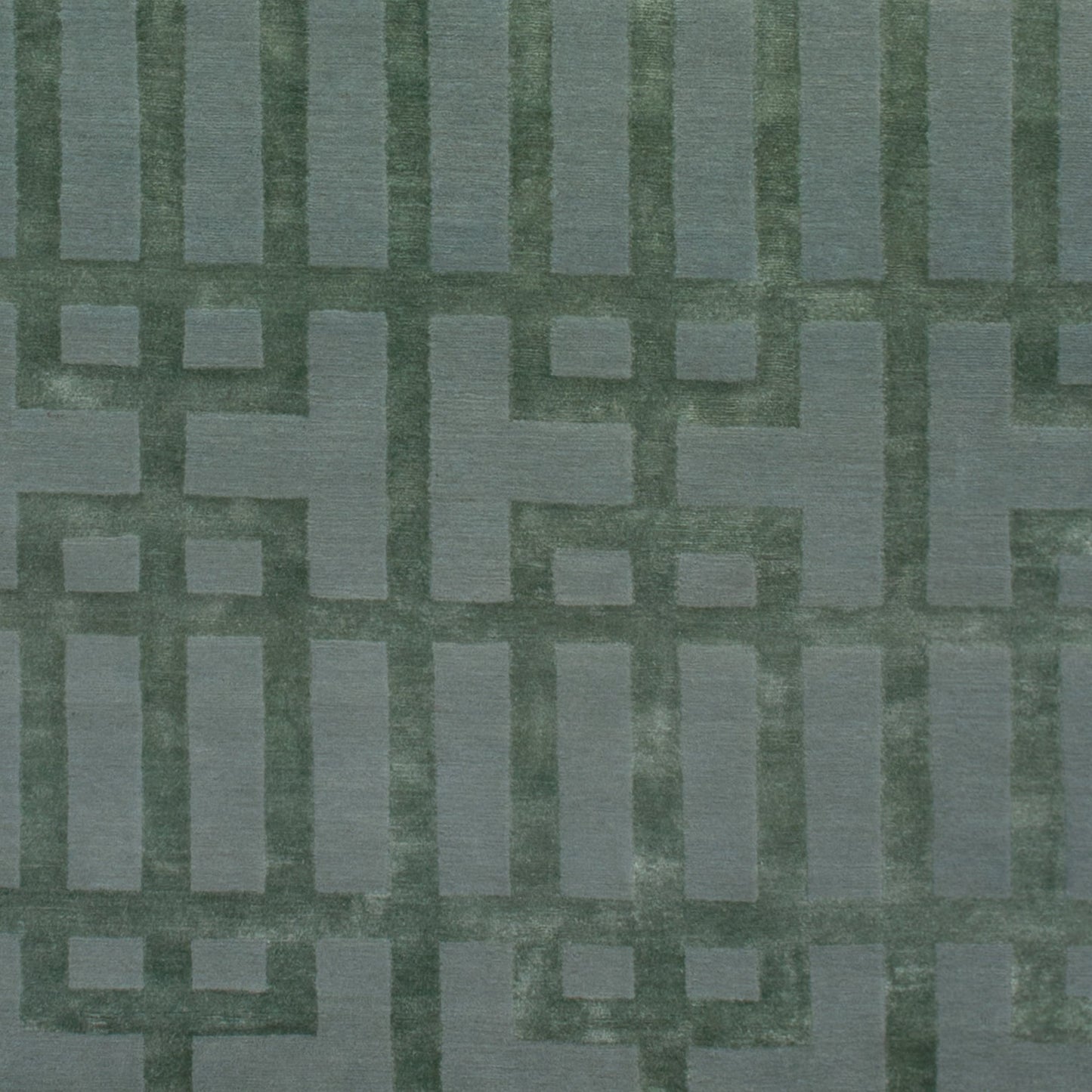 TIBETAN WOOL / SILK ADGAT GATED LATTICE SEAFOAM
