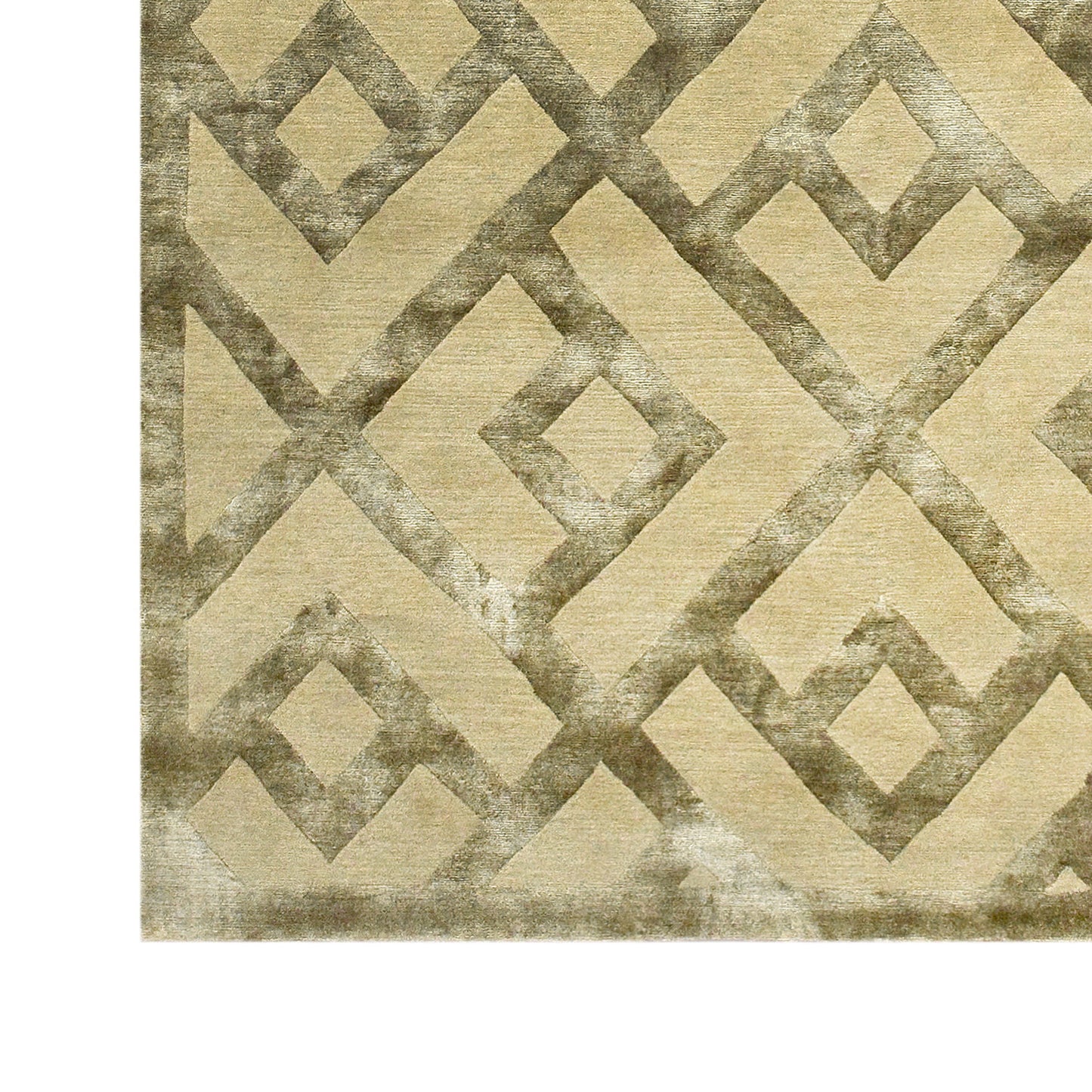 TIBETAN WOOL / SILK ADLAC LACED DIAMOND CHAMPAGNE