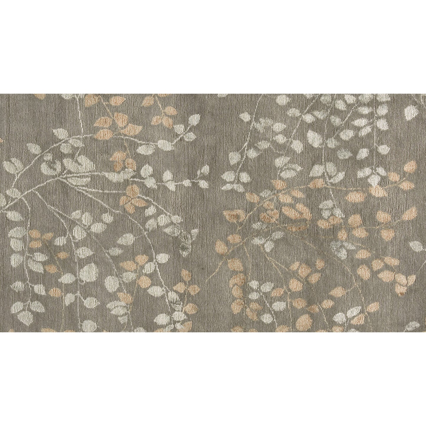 TIBETAN WOOL / SILK EMLEA LEAVES TAUPE