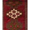 ANTIQUE RUSSIAN KAZAK RED / IVORY 5'8" X 7'5"