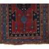 ANTIQUE RUSSIAN KAZAK RED / NAVY 4'11" X 8'3"