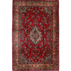 ANTIQUE PERSIAN FINE KAZVIN RED / GREEN 9' X 14'2"
