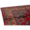 ANTIQUE PERSIAN FINE KAZVIN RED / GREEN 9' X 14'2"