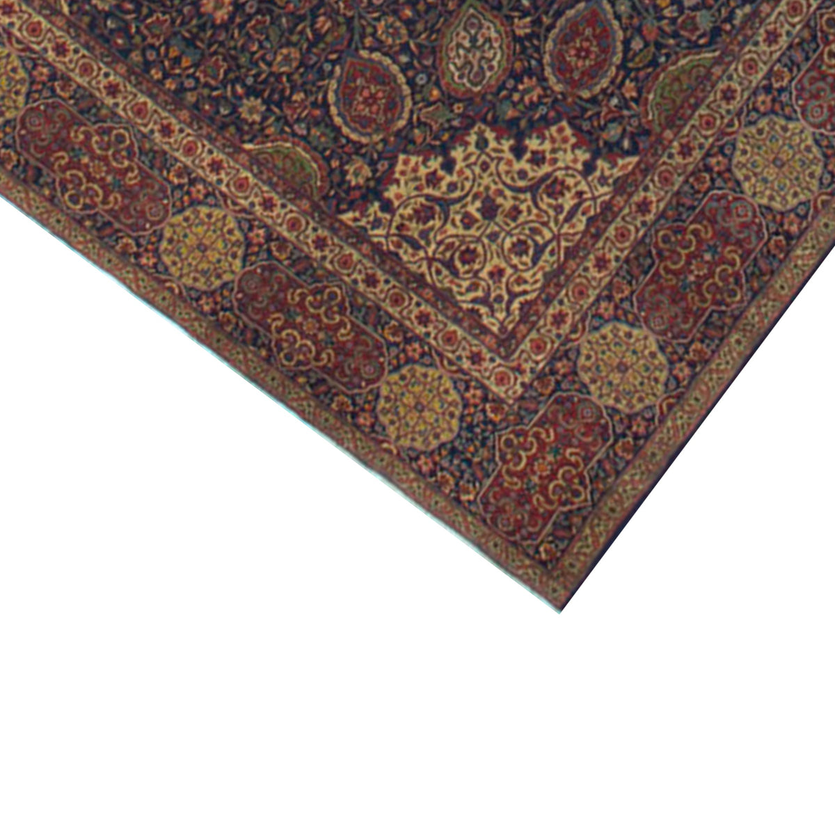 ANTIQUE PERSIAN FINE TABRIZ NAVY / NAVY 15' X 22'
