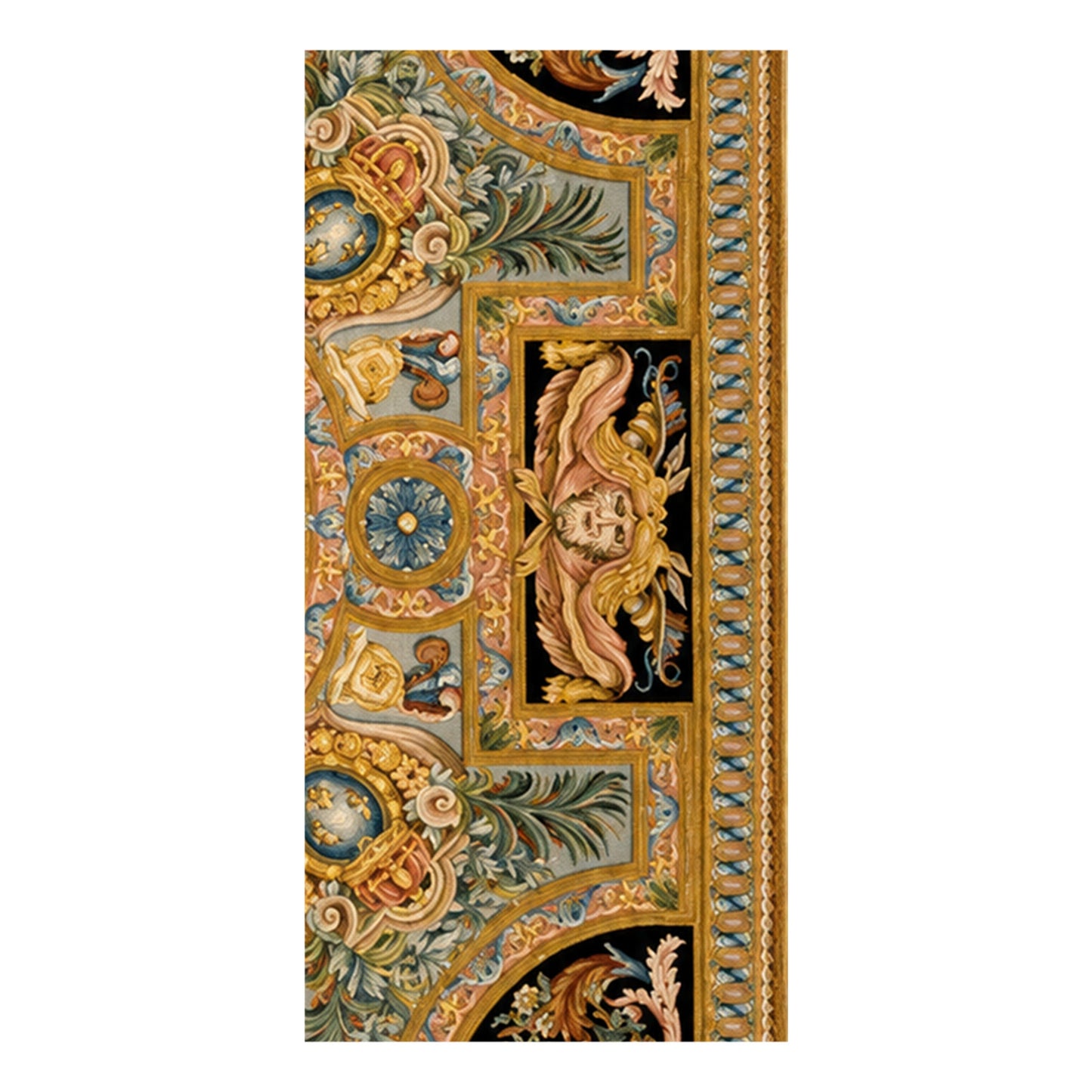 RENAISSANCE SAVONNERIE S-179 GOLD / BLACK 15'5" X 23'5"
