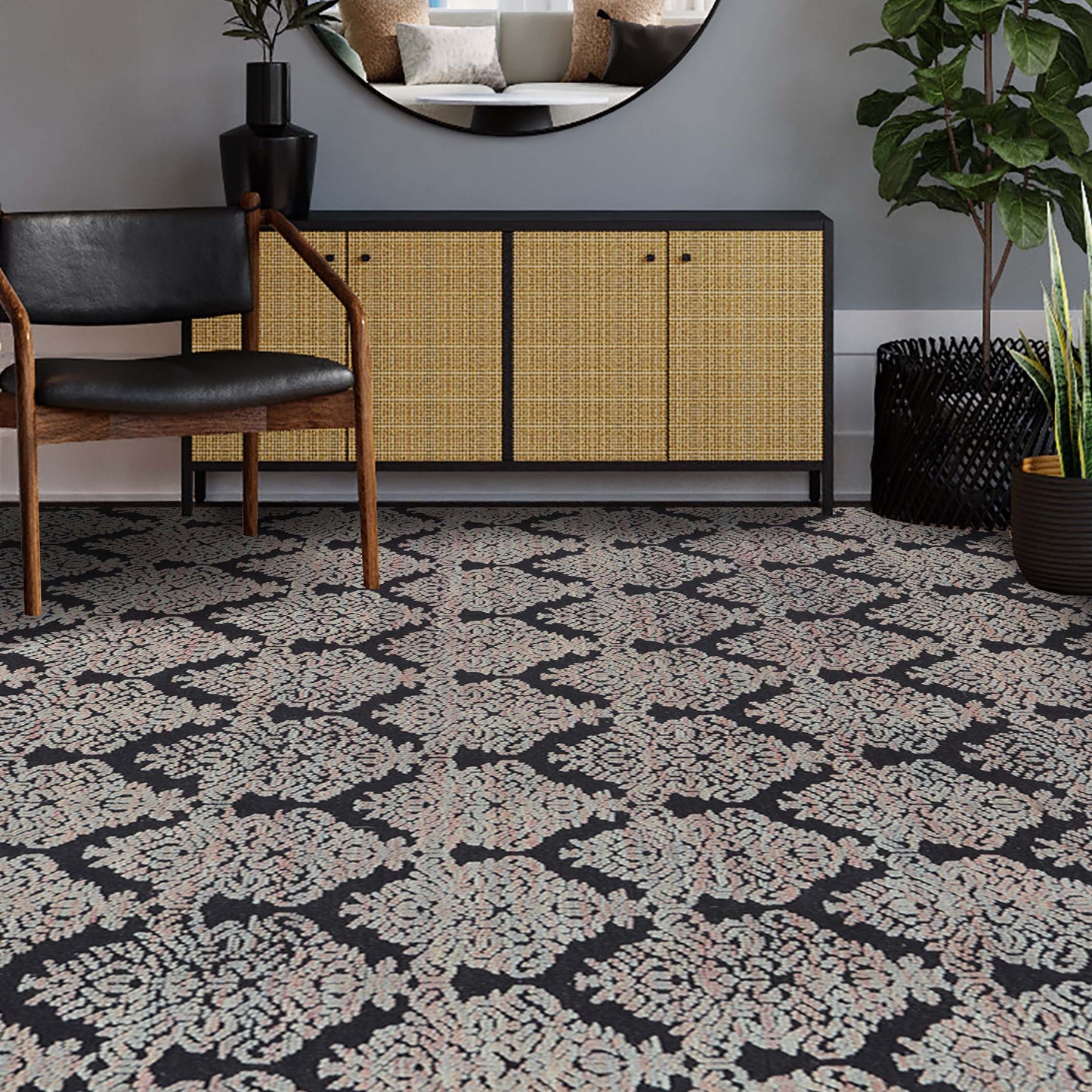 MOROCCAN 302BT CHARCOAL / PINK