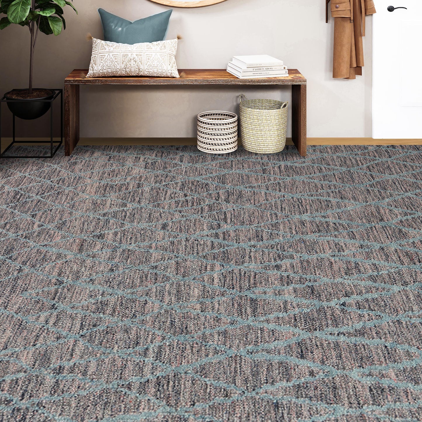 MOROCCAN 315TZ DARK GREY / LIGHT bLUE