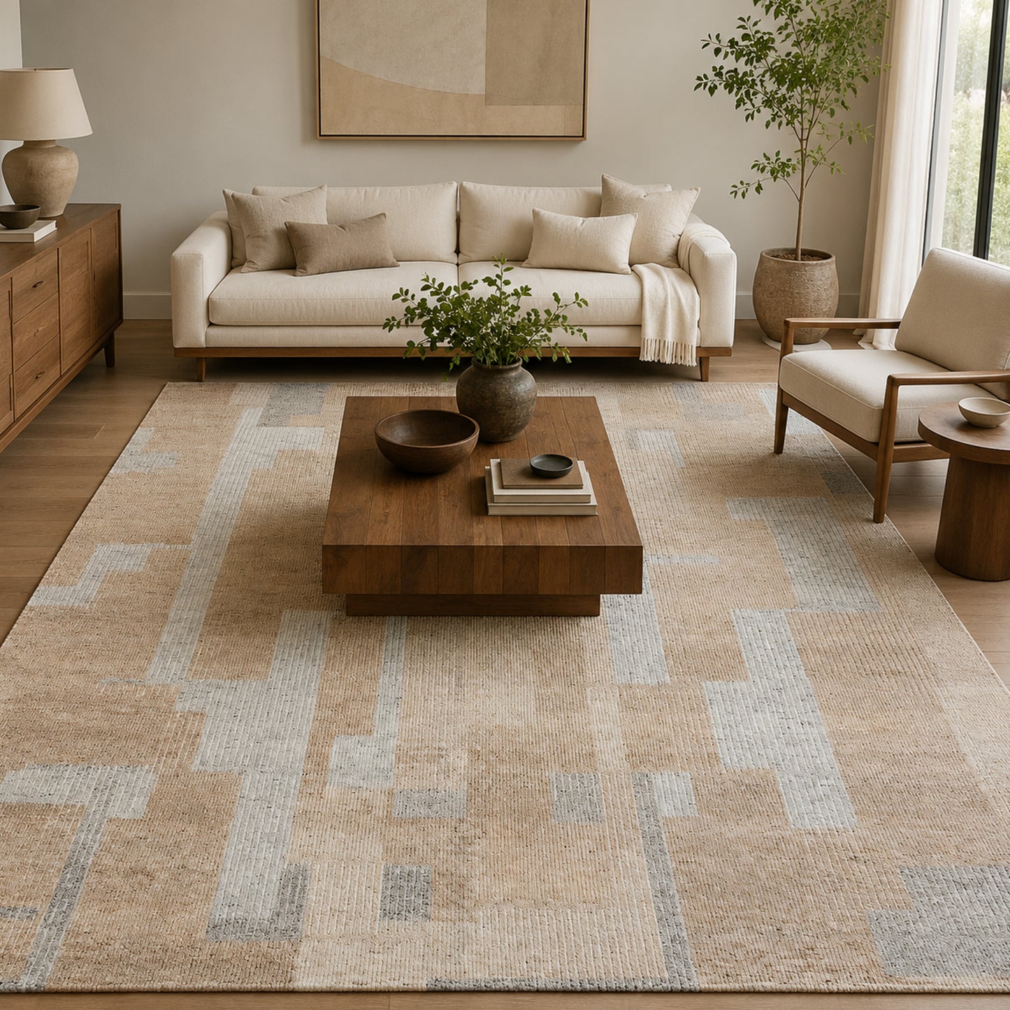 MOROCCAN 3748K BEIGE / IVORY