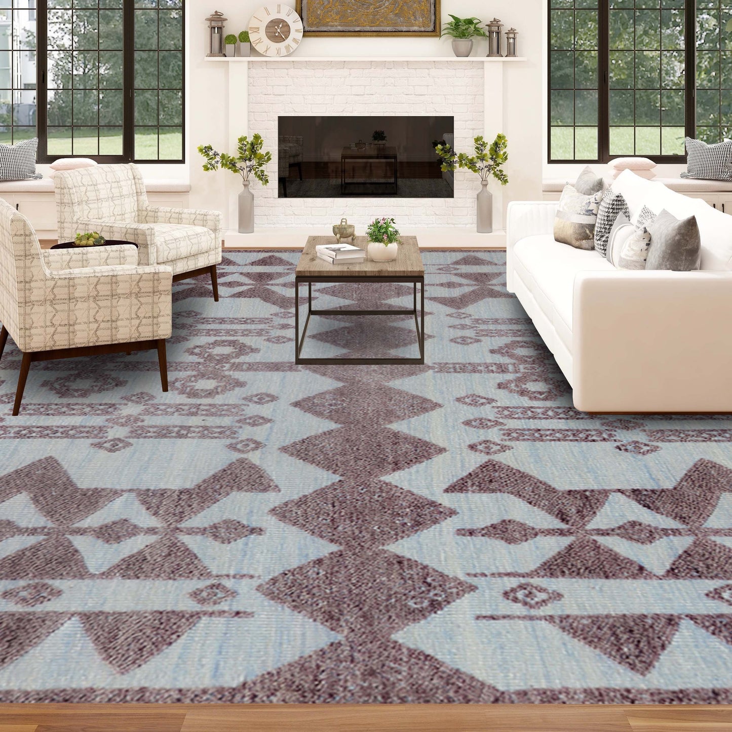 MOROCCAN 435TZ LIGHT BLUE / PURPLE