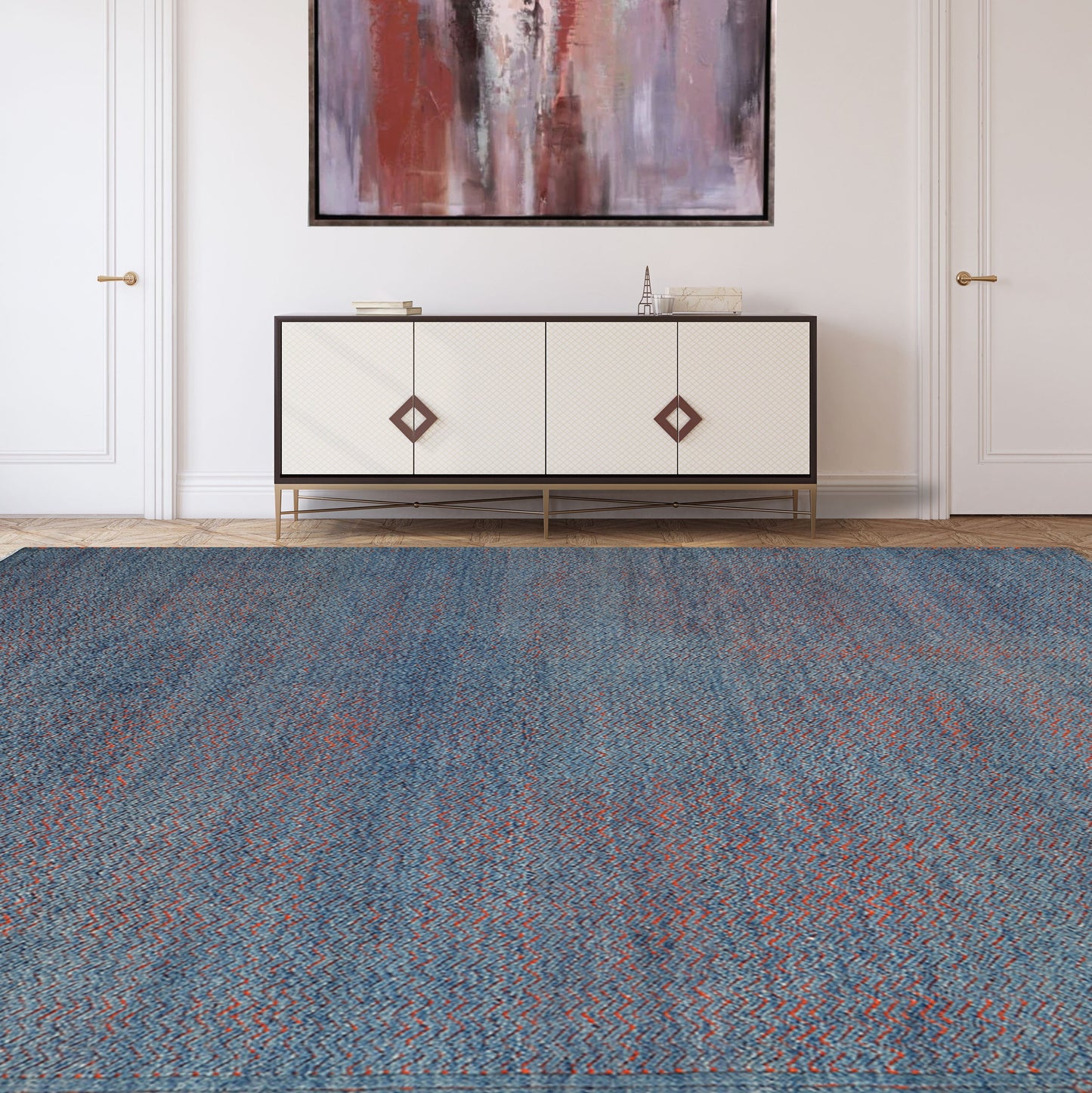 MOROCCAN 57-TZ BLUE / RUST
