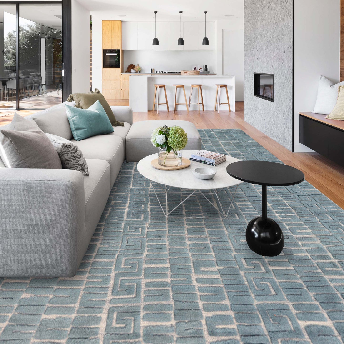 MOROCCAN 838TZ BLUE / GREY