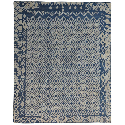MOROCCAN A12TZ IVORY / BLUE