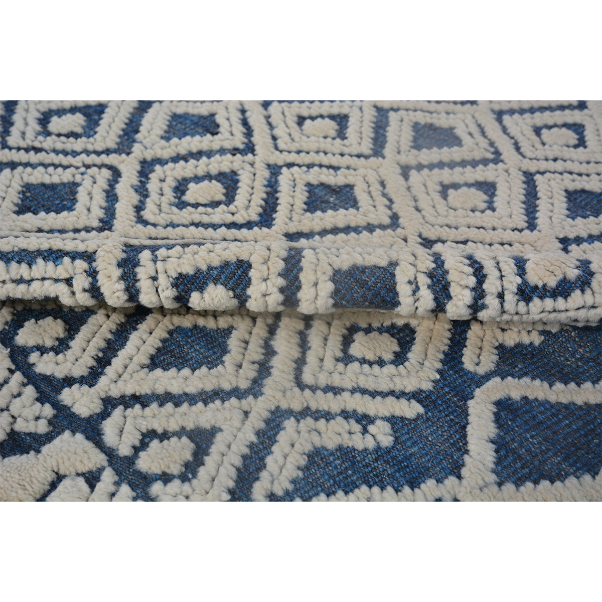 MOROCCAN A12TZ IVORY / BLUE
