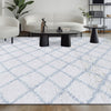 MOROCCAN CR817 IVORY / LIGHT BLUE