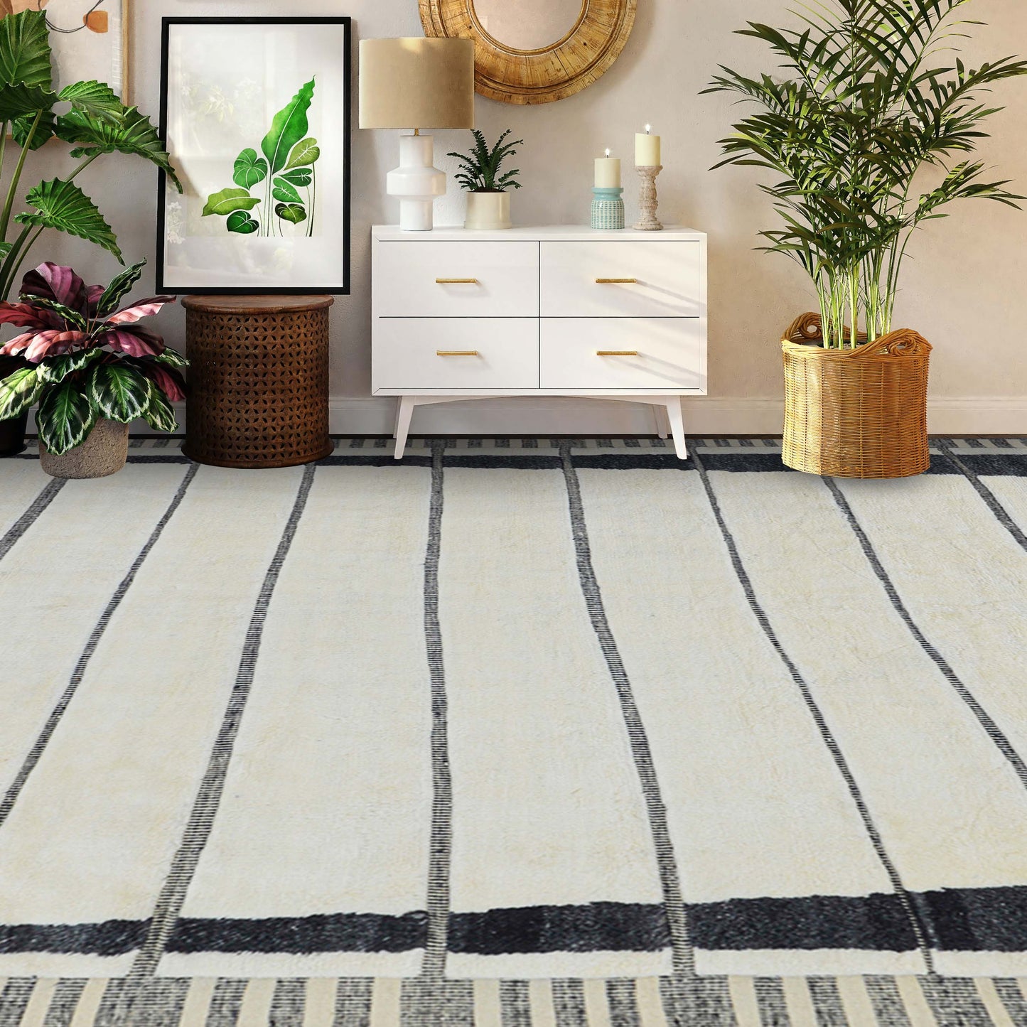 MOROCCAN K12TZ IVORY / BLACK