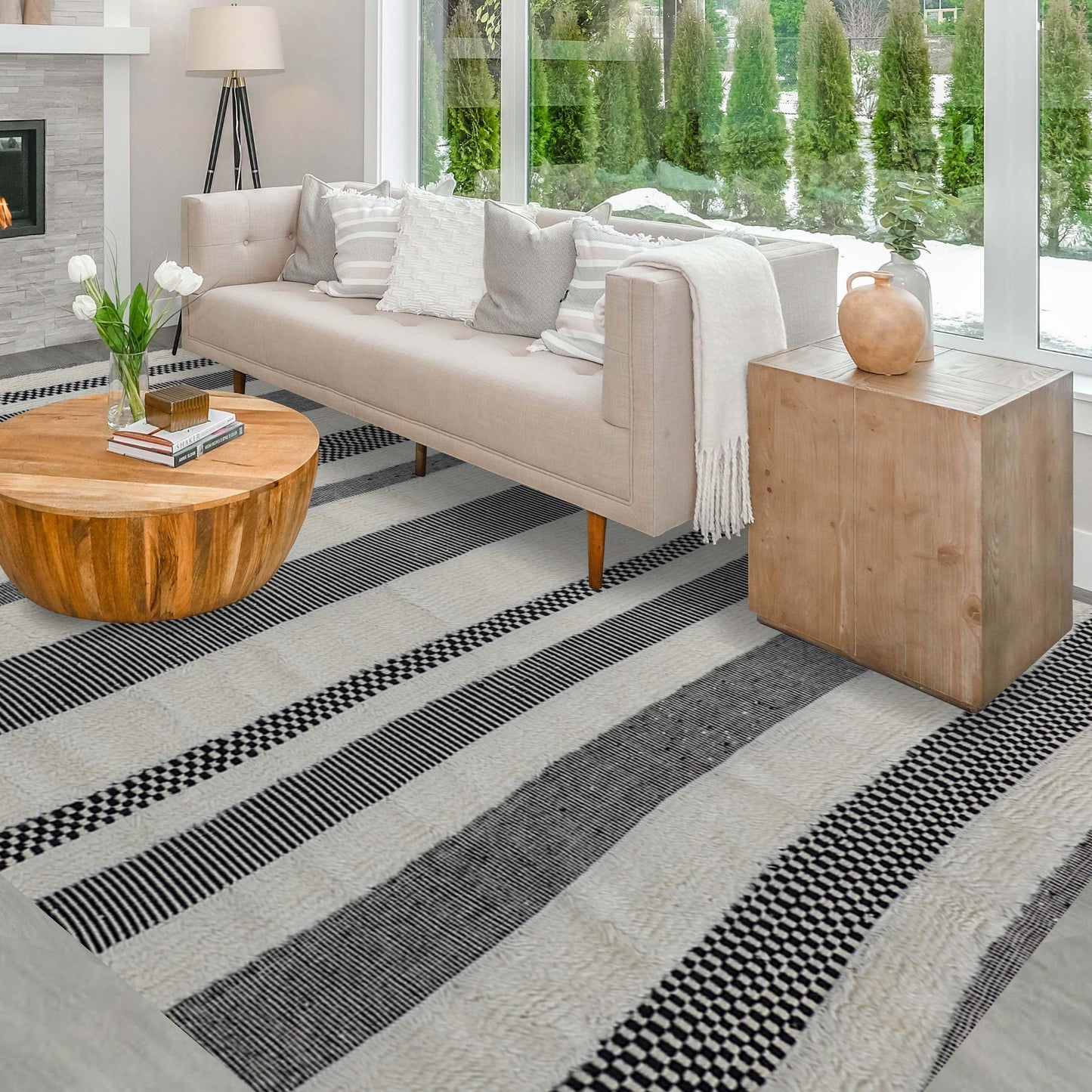 MOROCCAN NO1TZ WHITE / BLACK