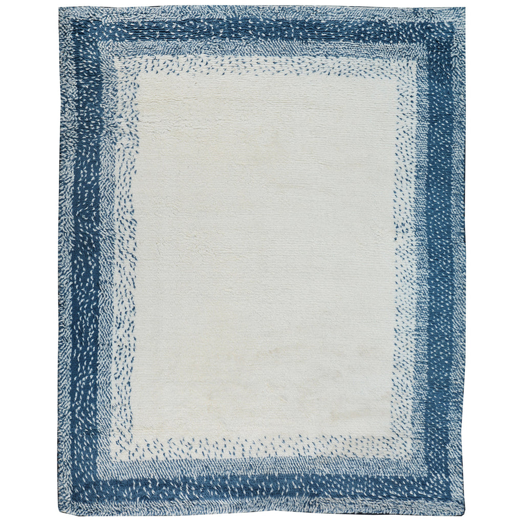 MOROCCAN SPETZ IVORY / BLUE