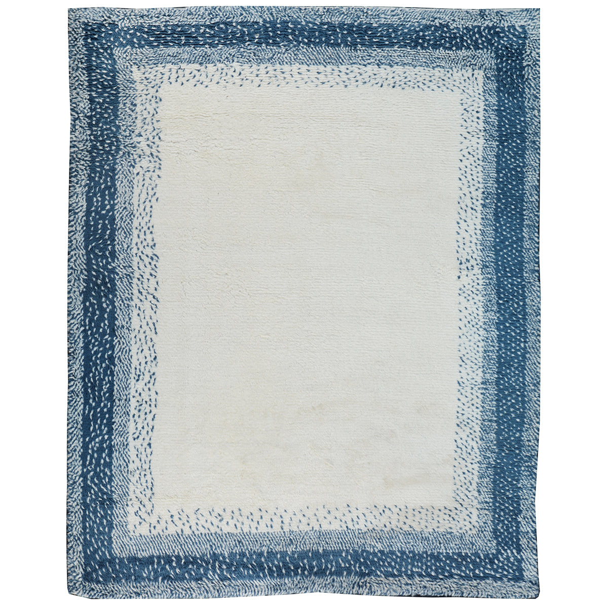 MOROCCAN SPETZ IVORY / BLUE
