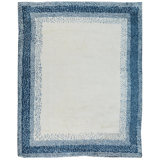 MOROCCAN SPETZ IVORY / BLUE